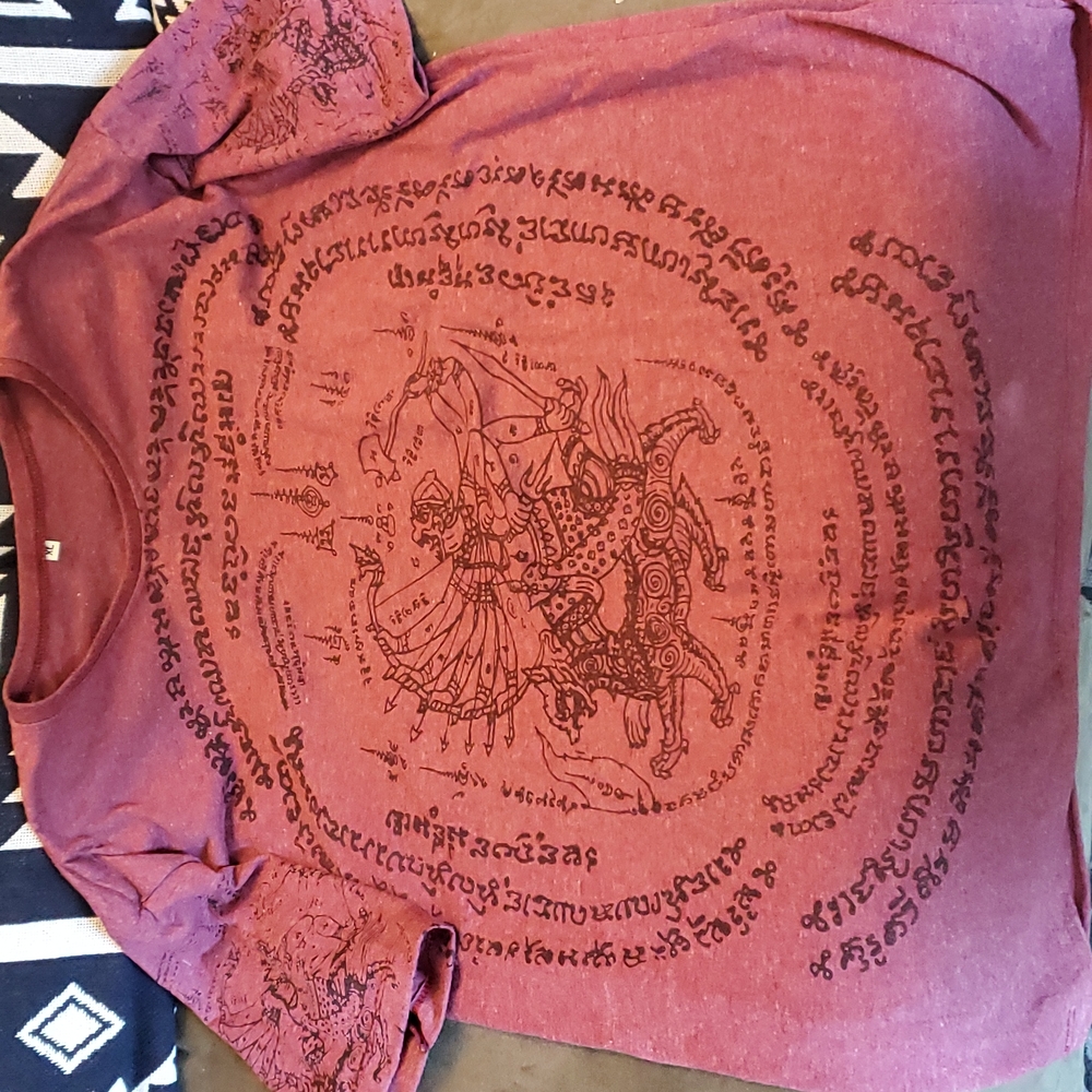 XL Thai Sak Yant Hanuman all over print Tshirt